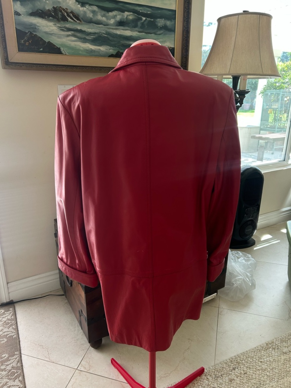 Vintage 80/90s Winlit Wilson Leather Blazer Jacket Women’s Chic Oversized 90s - Picture 10 of 11